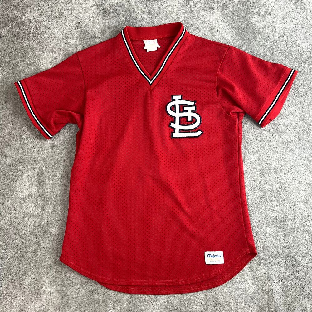 Vintage St Louis Cardinals Mesh Jersey Mens L Red Diamond Collection
